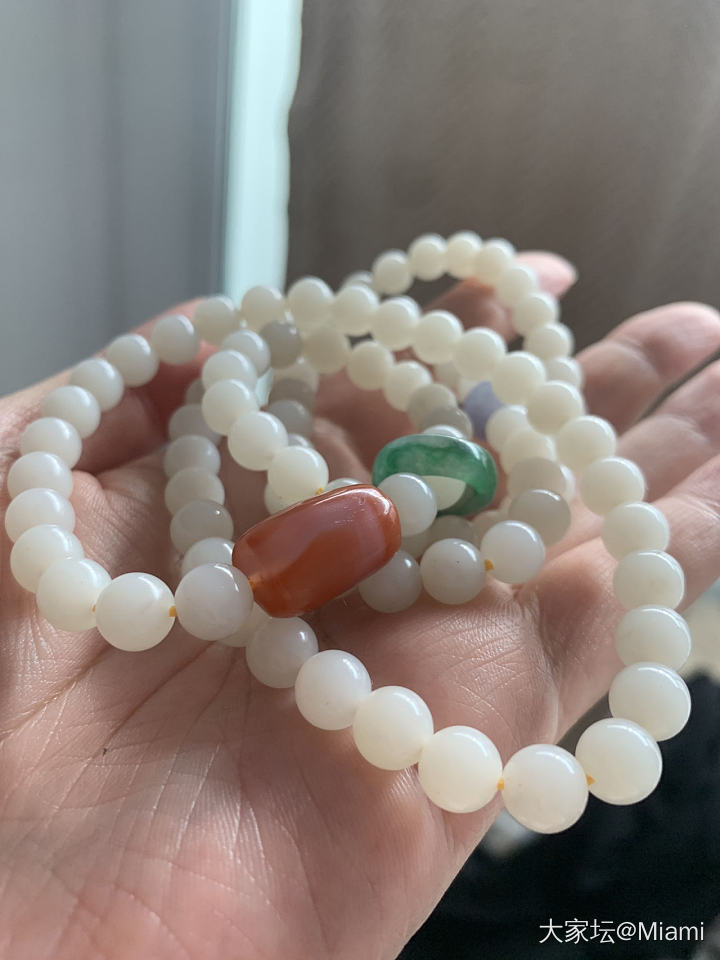 南红仙图 最后一张抹了油的仙图_珠串南红