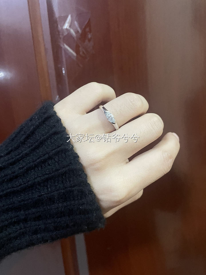 校长家的培育钻马眼戒指_戒指培育钻