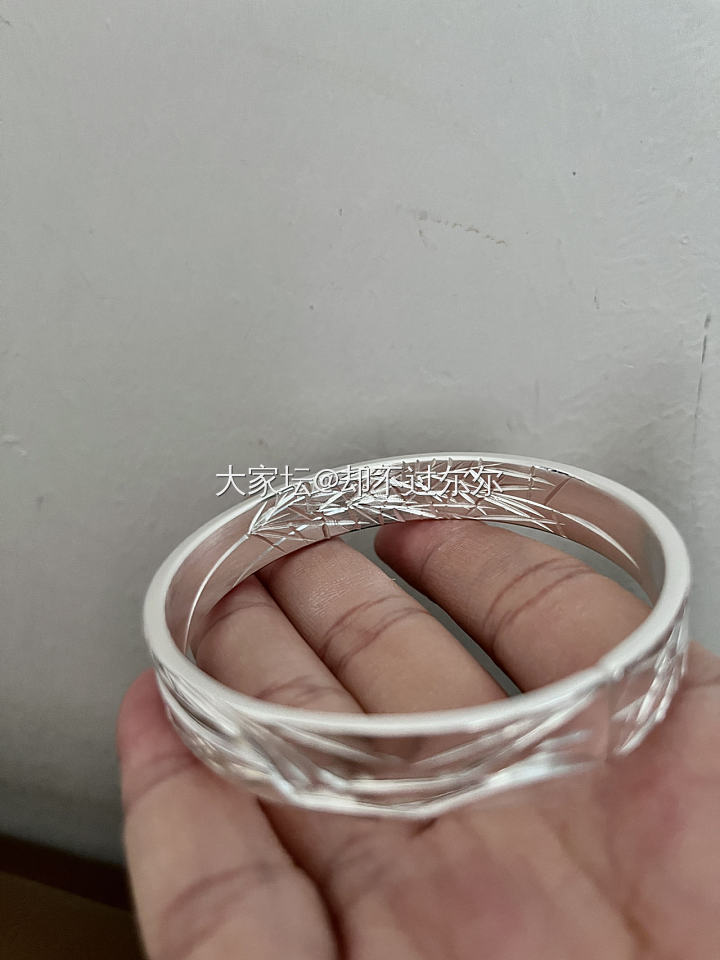 素华卡福竹镯_手镯银
