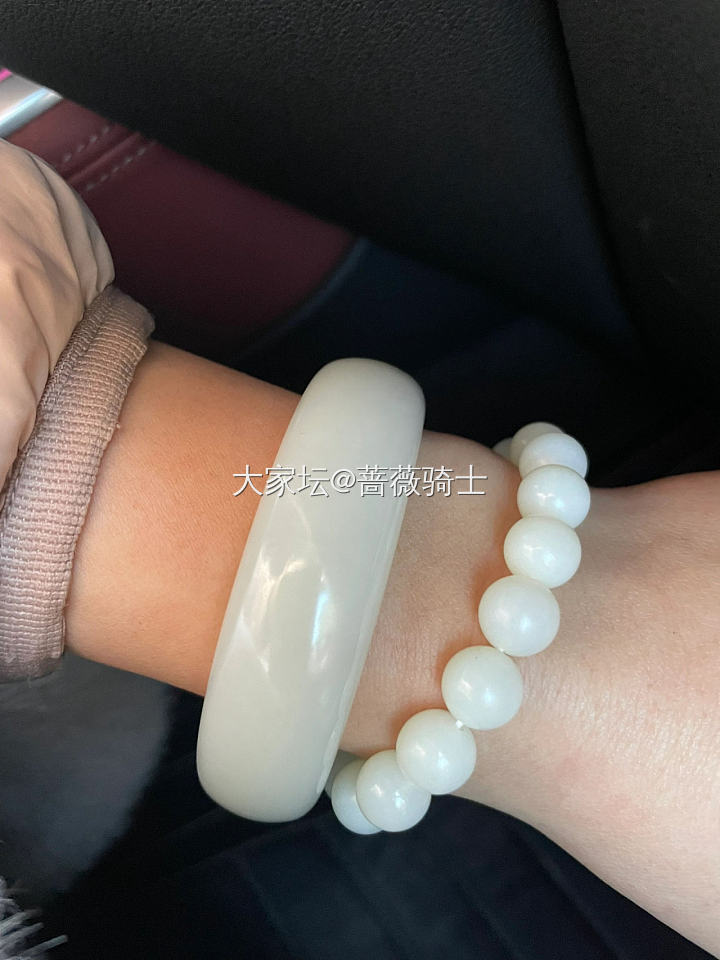 记录我的大白镯_手镯和田玉