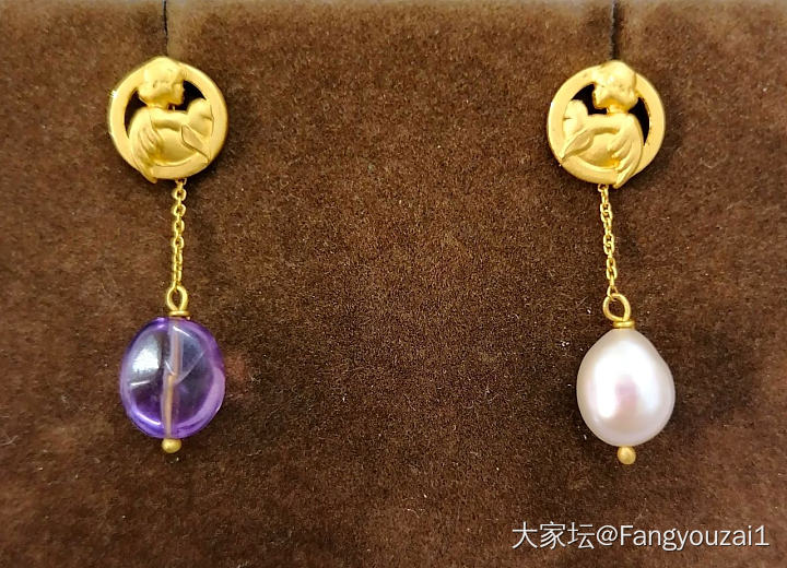 今天带的_耳饰金