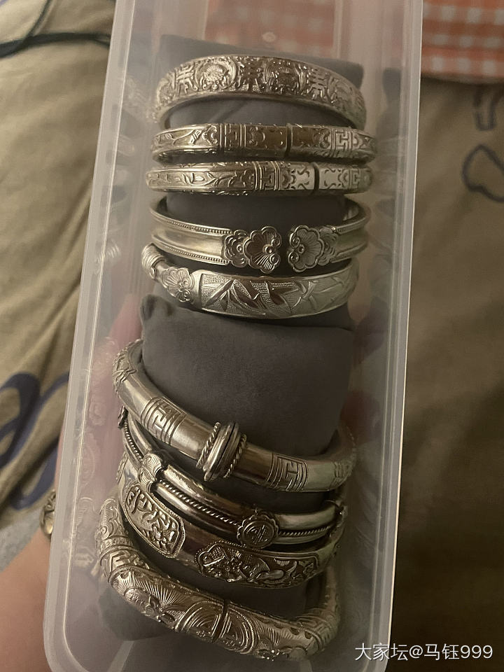 面条盒装的晨曦金银_手镯银