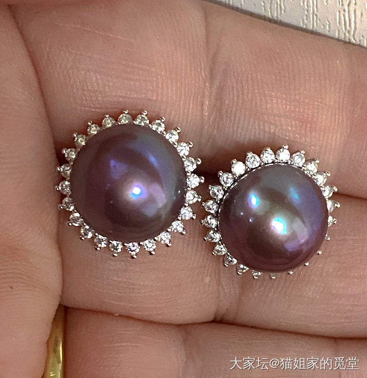 怪色耳钉_珍珠耳饰有机宝石