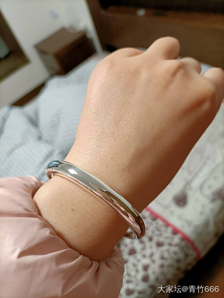 南记推圈_手镯银