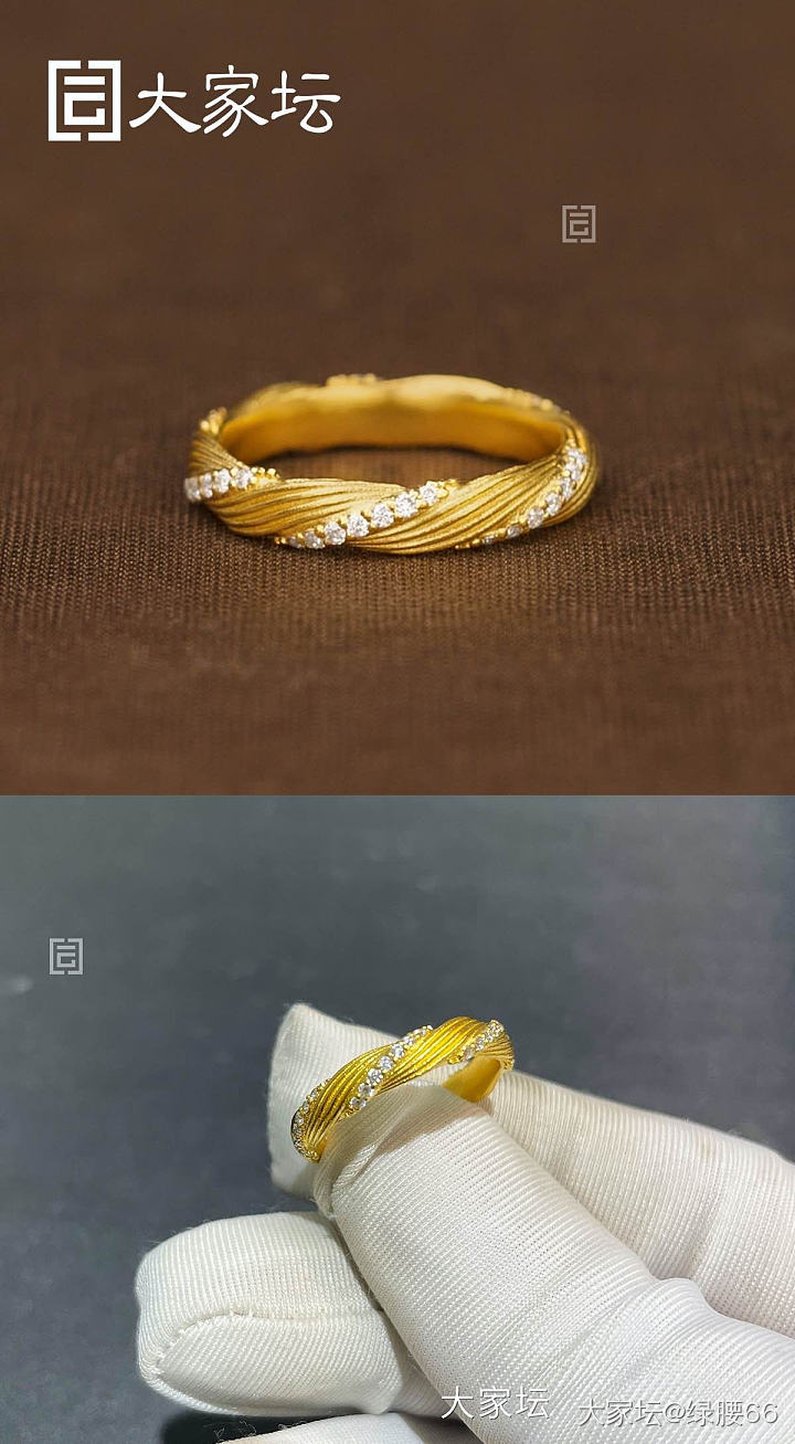 想买个黄金戒指求婚用，再买一对培育钻的对戒都有什么选择？请姐姐们晒图参考，谢谢。_培育钻金