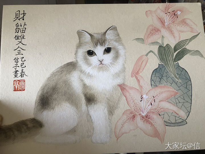 闺女画的小可爱😄_育教亲子