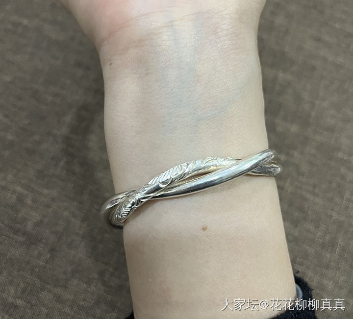 南记藤蔓松麻_手镯银
