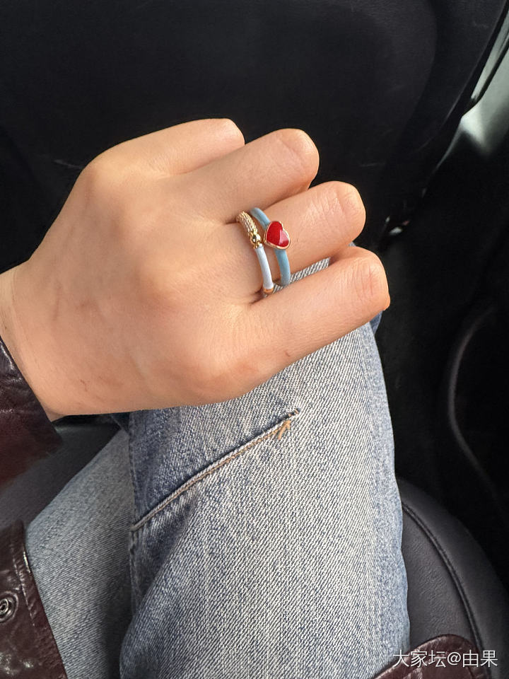 分享一个心想事成万事如意～～_戒指翡翠金