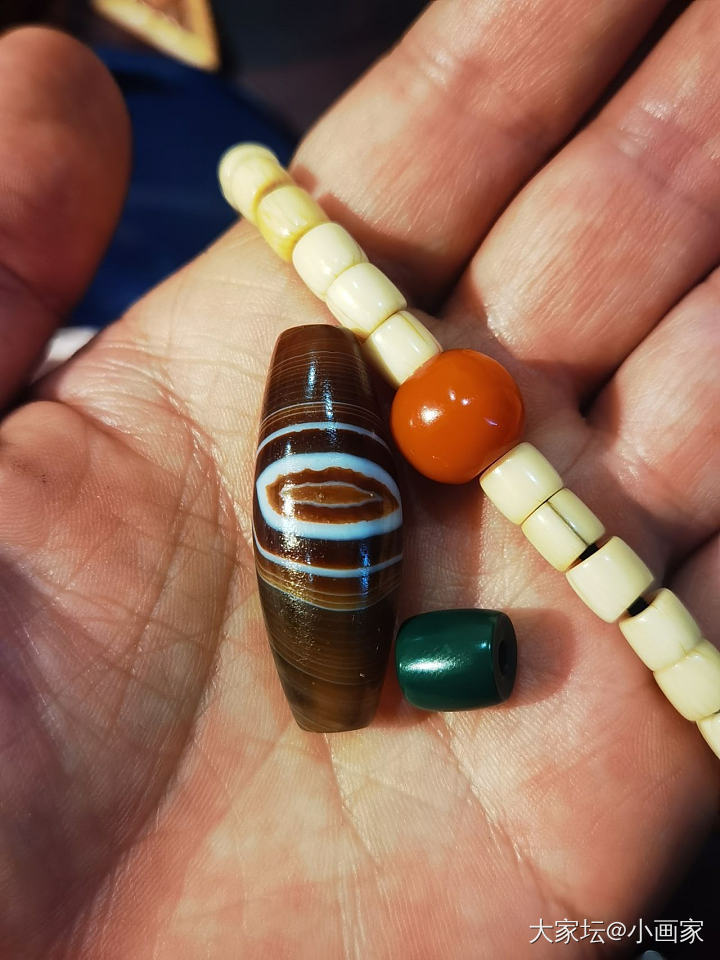 人生第一枚藏系缠丝玛瑙_少见宝石文玩玉髓玛瑙