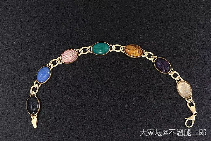 圣甲虫手链。_手链K金