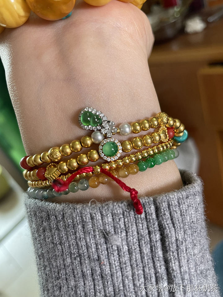 蜜蜡又变美啦！主珠向橙色调进发❤️_金琥珀蜜蜡