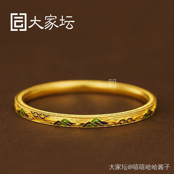 有没有姐妹一起团千里江山手镯呀_手镯金