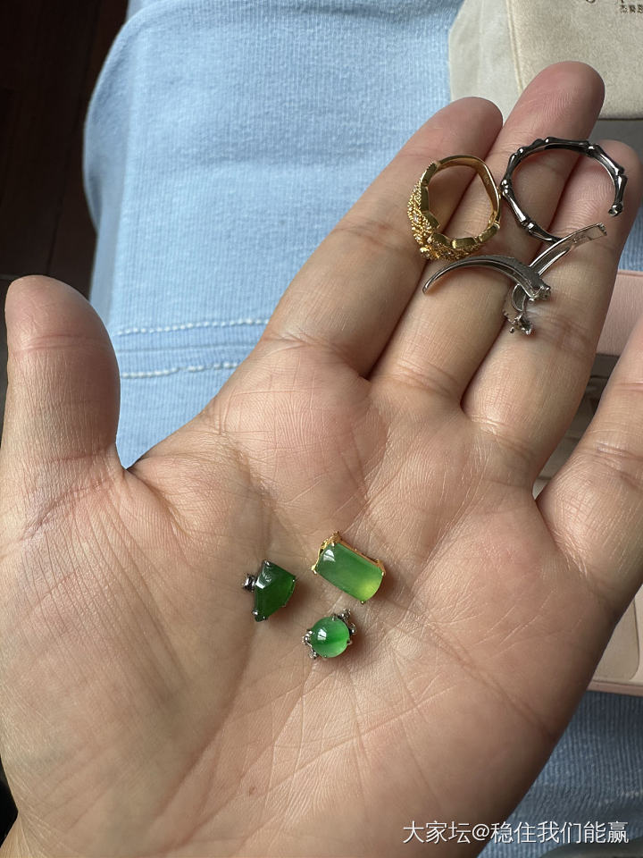 剪了几个估计难出手又不带的小卡拉米。_翡翠