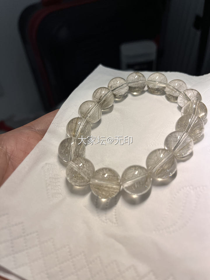维纳斯发晶，不错哦_珠串发晶水晶
