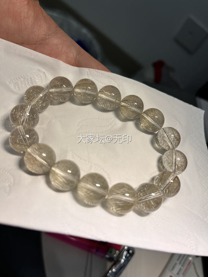 维纳斯发晶，不错哦_珠串发晶水晶