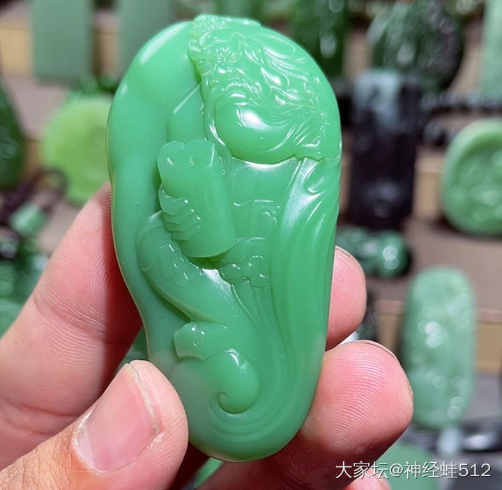 请进来秀秀粉绿～_和田玉