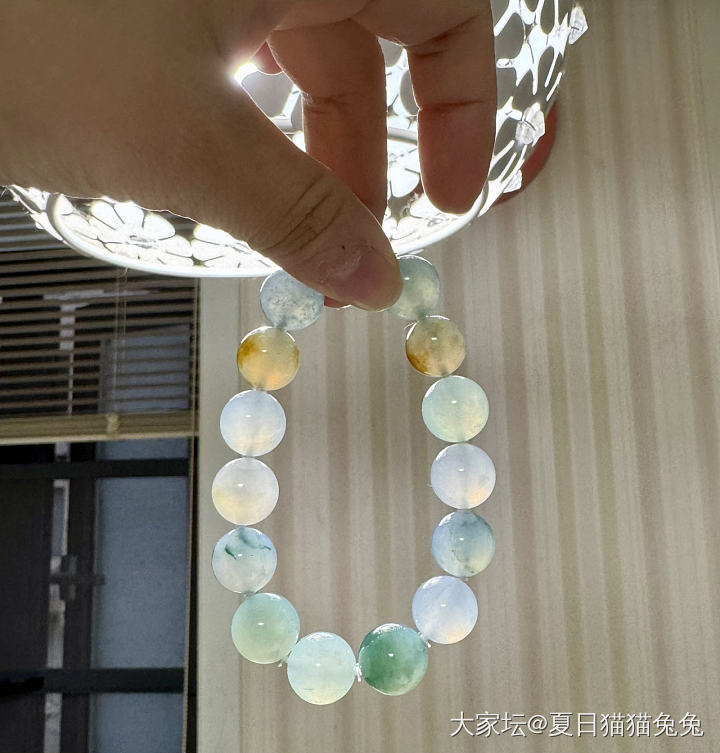 新买的多宝手串_珠串翡翠