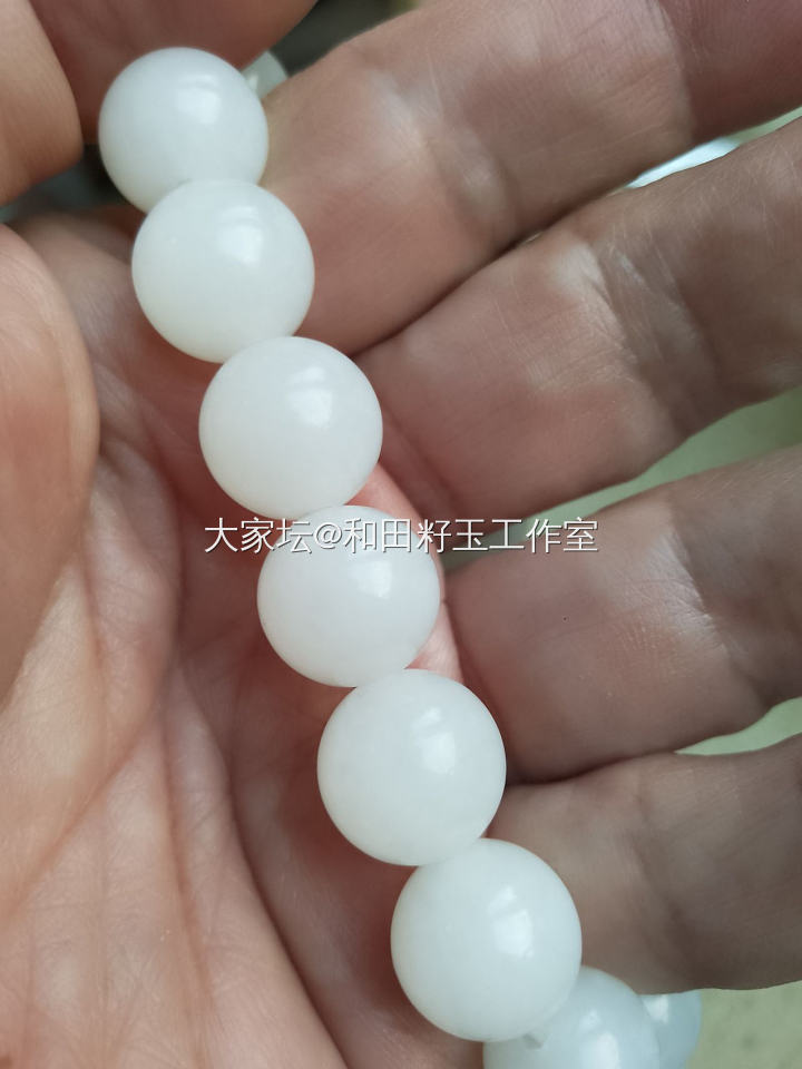 白玉手串_珠串和田玉