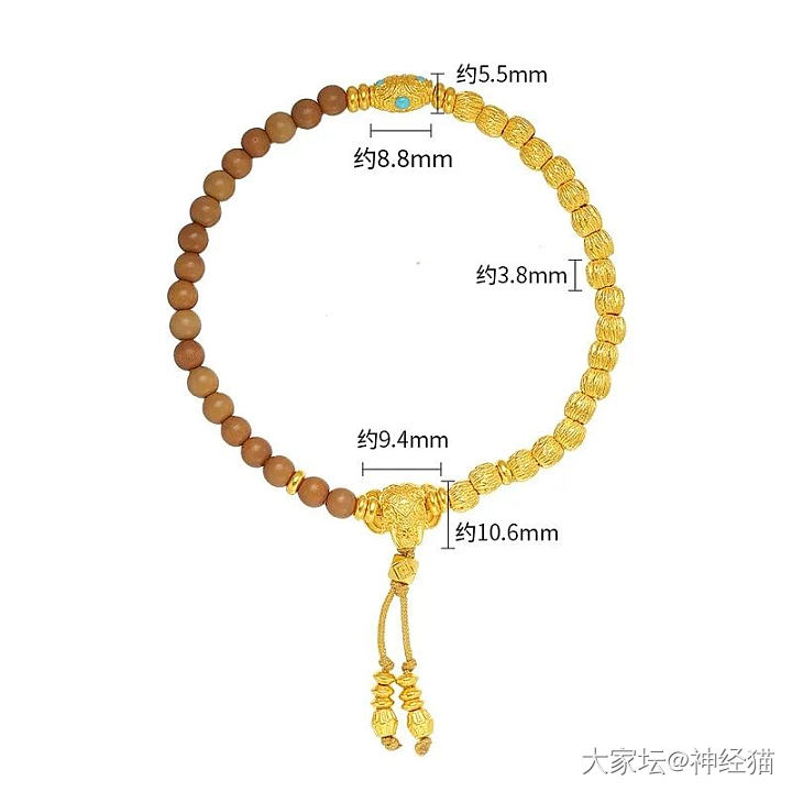 想搞点金珠diy，能看看大家的作品么_搭配金