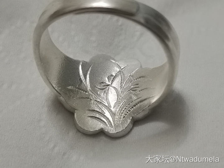氧化一个月的银戒_戒指银