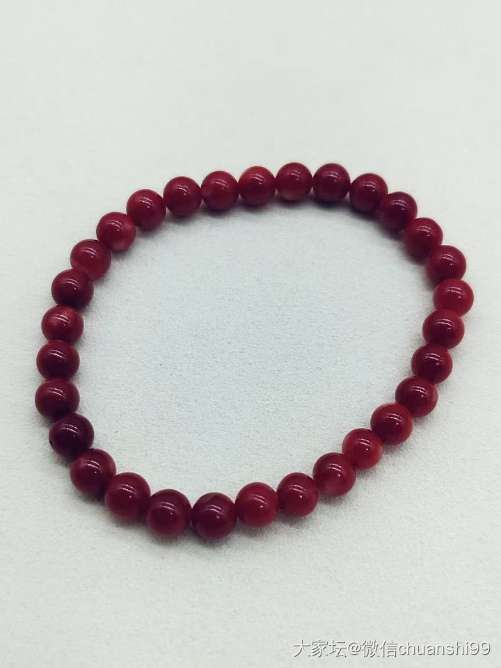 阿卡珊瑚圆珠 6mm_有机宝石