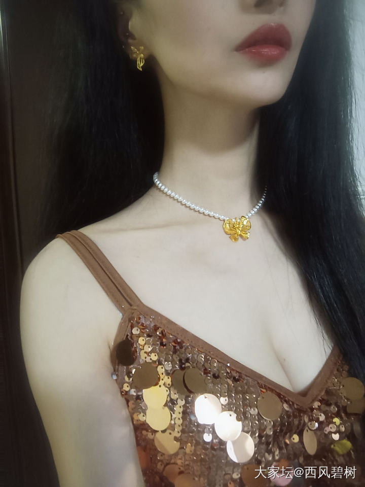 金蝴蝶结一套​_金