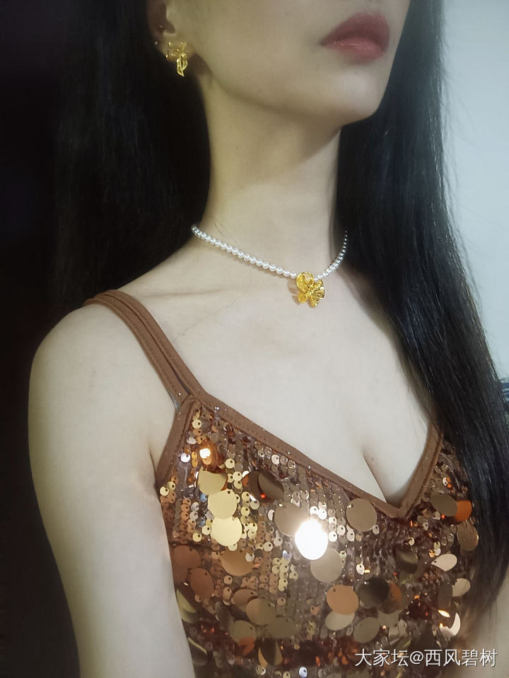 金蝴蝶结一套​_金