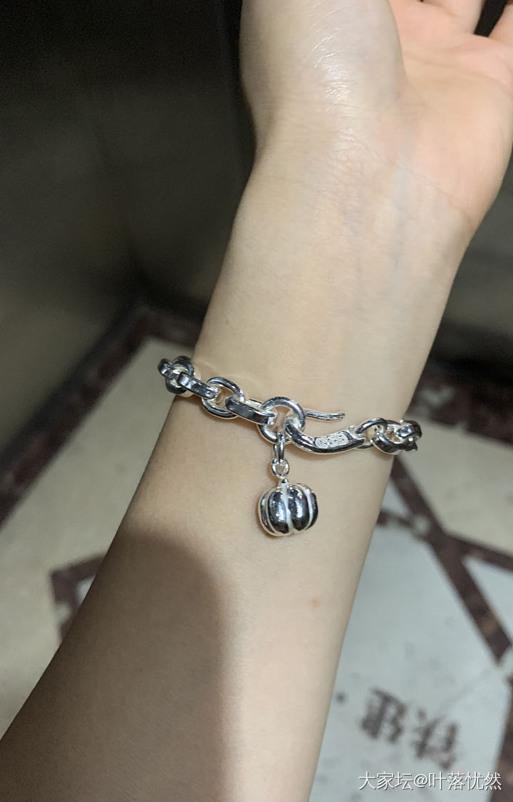 寸家鸳鸯双福马蹄镯_匠人银
