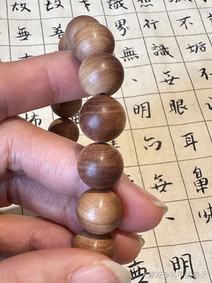 没有入黄金，秀一秀新入的老山檀_珠串老山檀