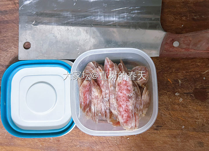 切肉丝和香肠片_生活闲聊