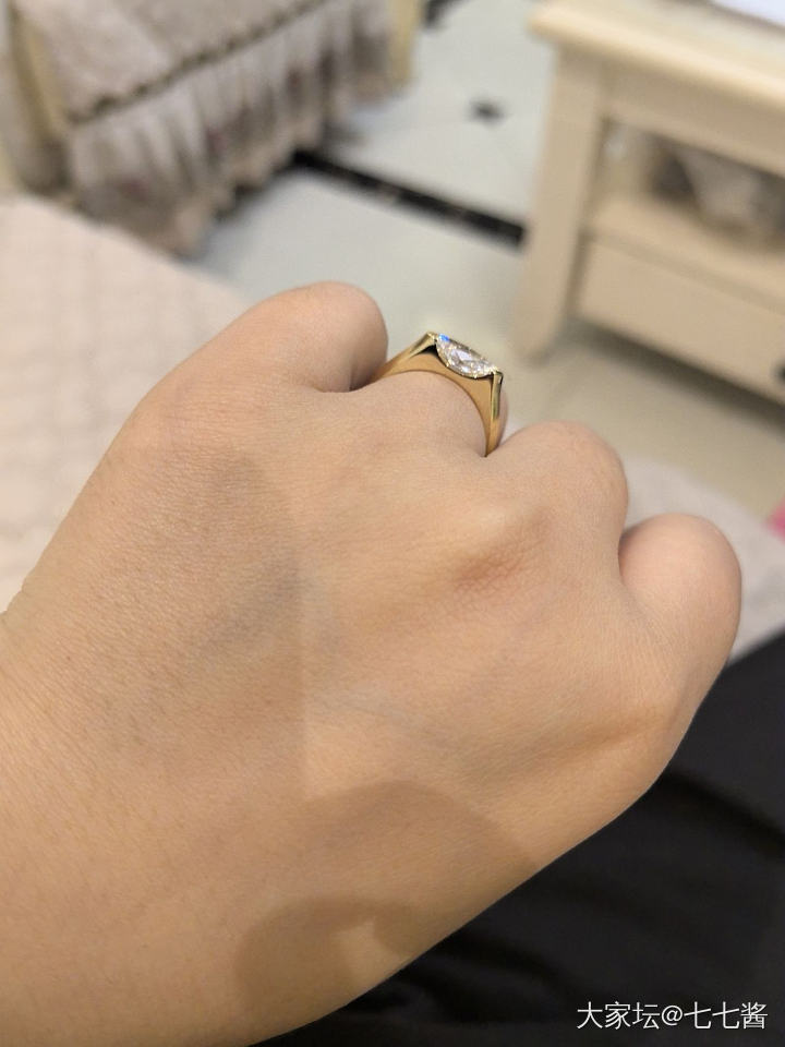 马眼钻戒到啦 喜欢喜欢🥰_钻石