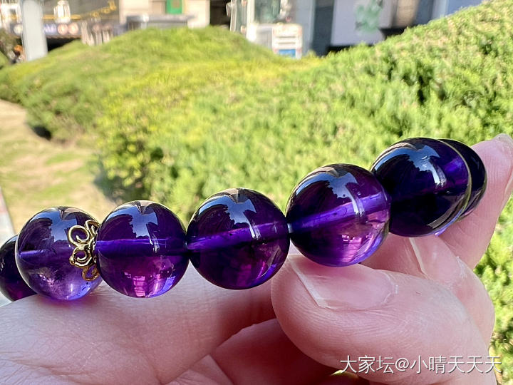 阳光和紫水晶是好朋友_珠串紫水晶水晶