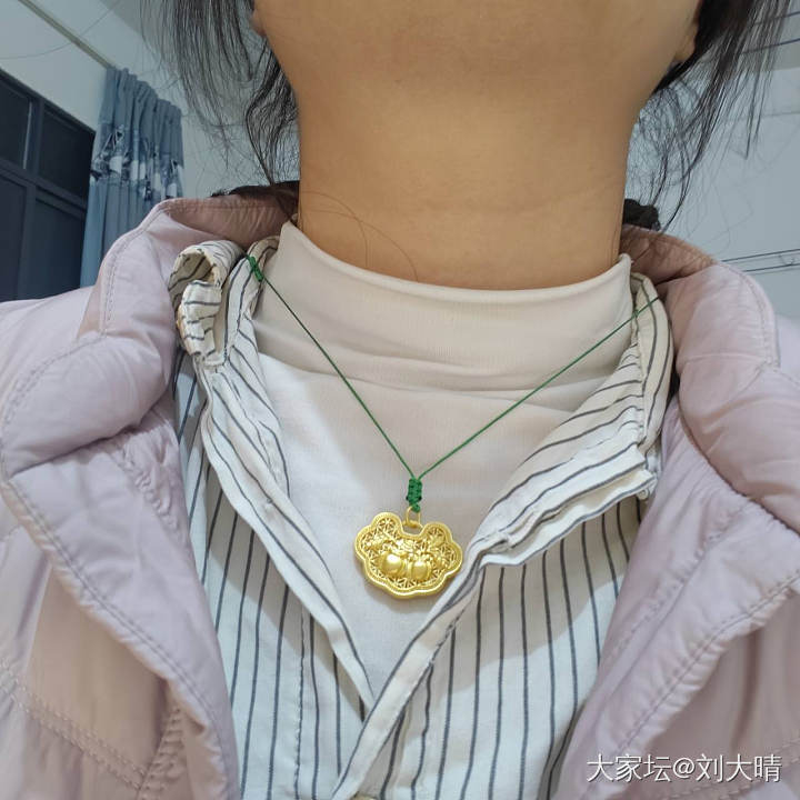 这个小柿子锁很适合佩戴_金