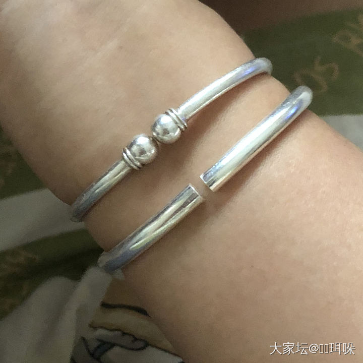 羊毛银镯到了_银