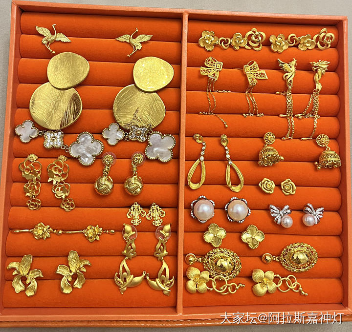耳钉大合照_金