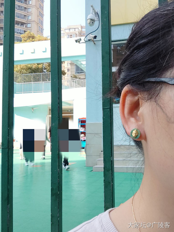 佛残像 绿松石 那时光的风霜_耳钉松石金
