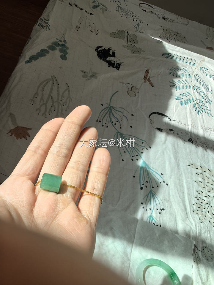 今天戴的大号路路通_翡翠