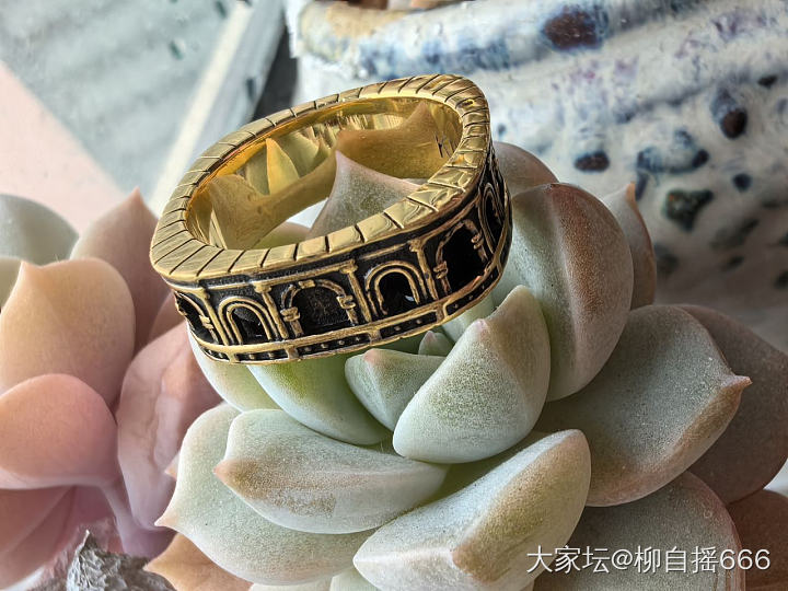 酷酷的四方戒，另一种美❤️_戒指金