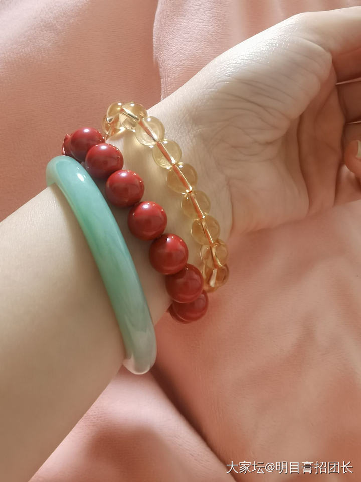 今年本命年，青蛇旺运，三合朱砂辟邪增福，黄水晶招财_水晶
