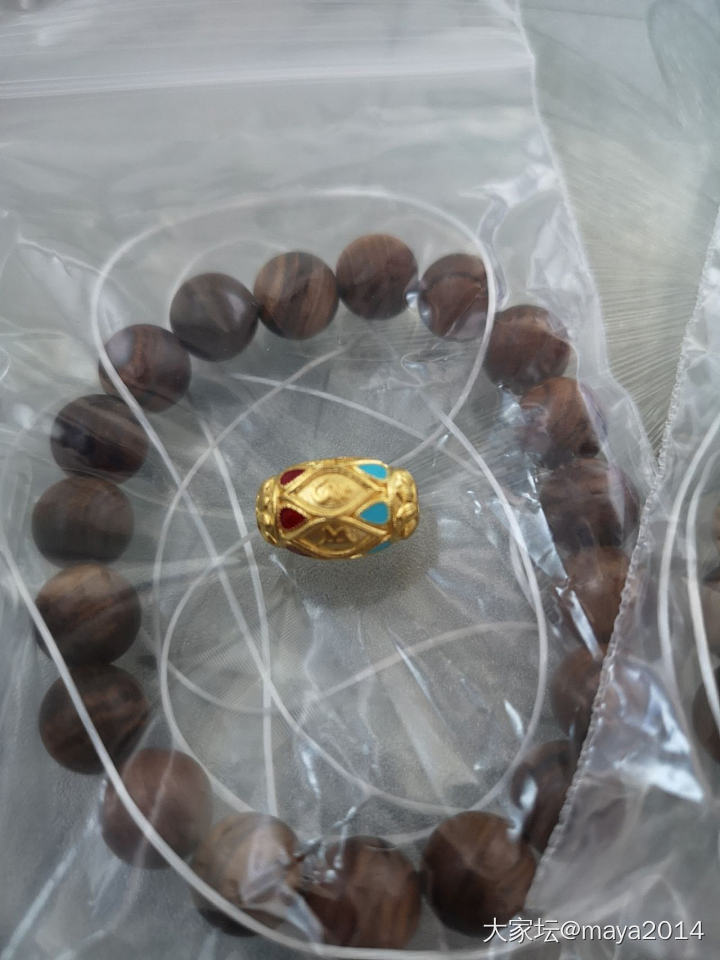 上周买的金一起到了！_金
