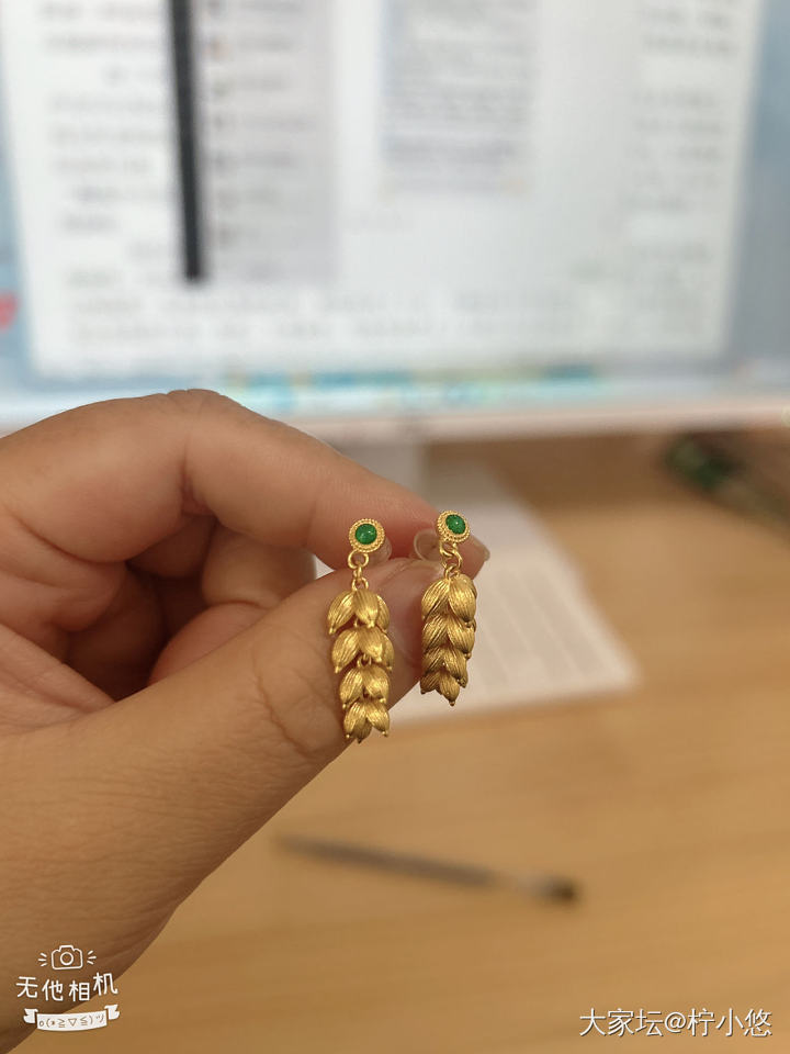 麦穗耳环_耳饰金