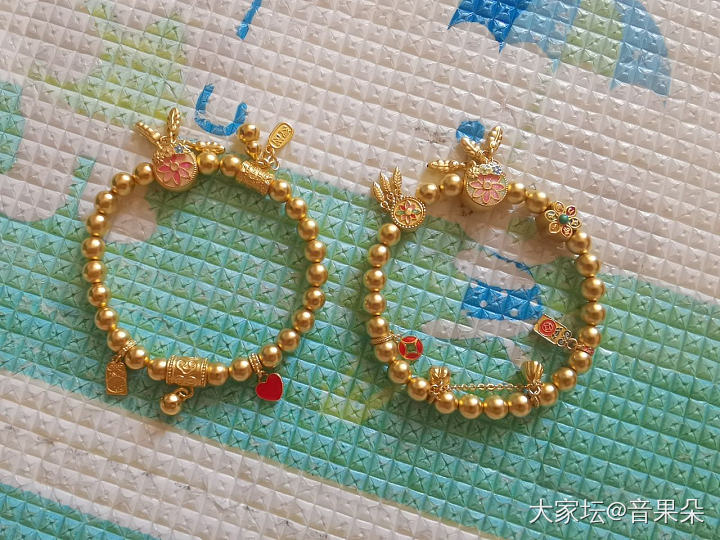 在校长家团购的卡6大小的古法金珠56颗_金