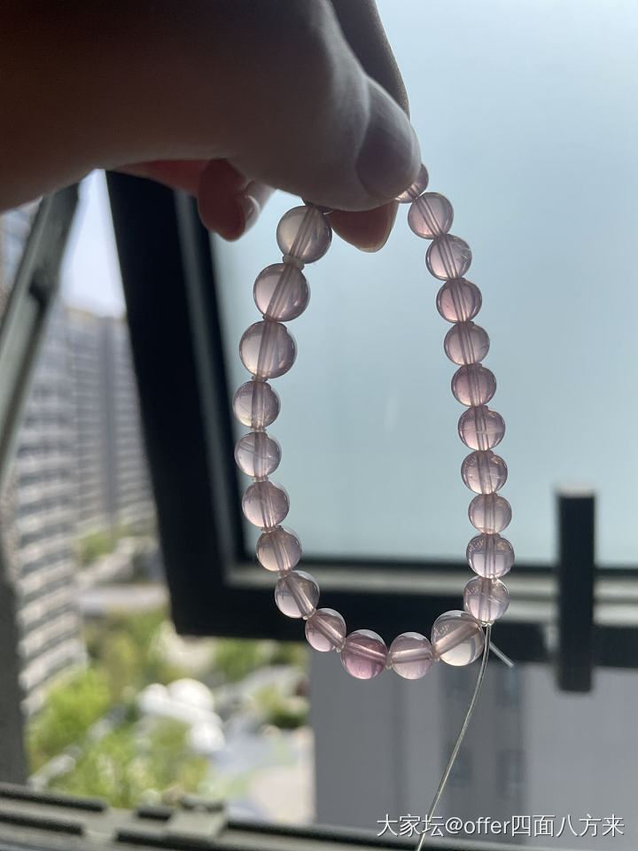自己凑的小桃子_珠串水晶