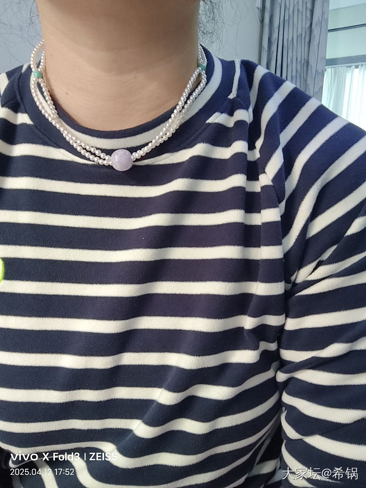 自己串了个项圈_翡翠
