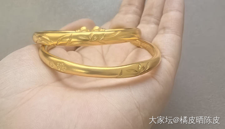 开心 在宝祥家打的镯子回来了_金