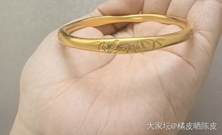开心 在宝祥家打的镯子回来了_金