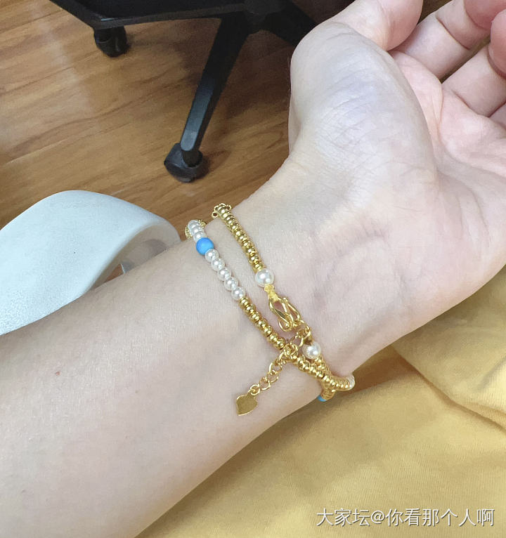 羊毛珠子diy手串，大功告成！_手工diy金