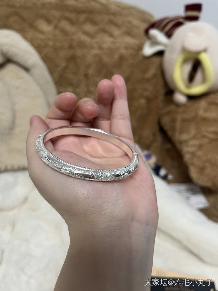 想看大家的银镯子_手镯银