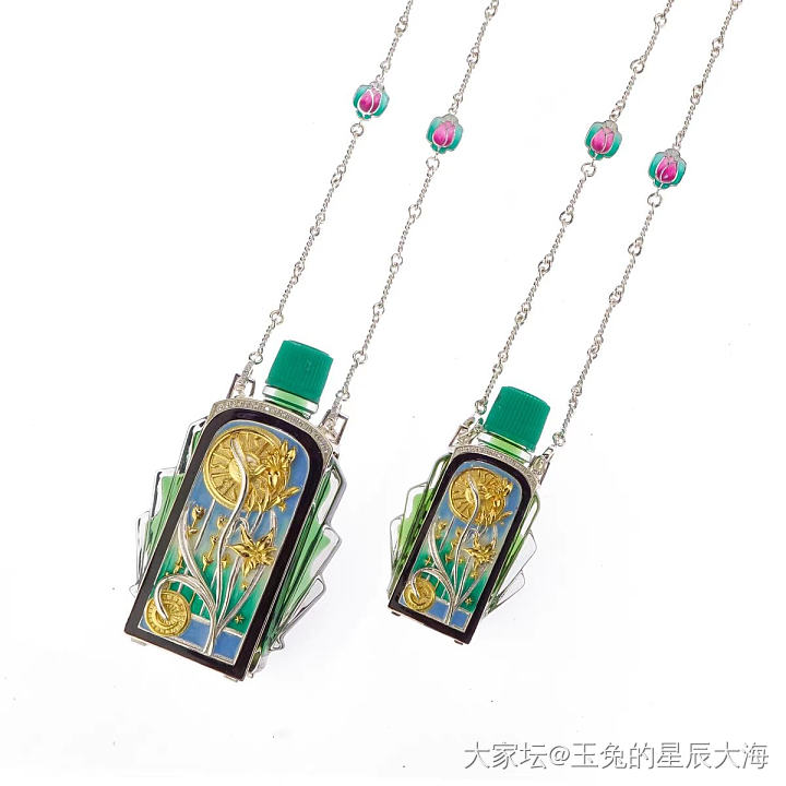 当项链不止是装饰品～行走的风油精项链，佩服设计师的脑洞，925银加珐琅纯手工工艺..._闲聊