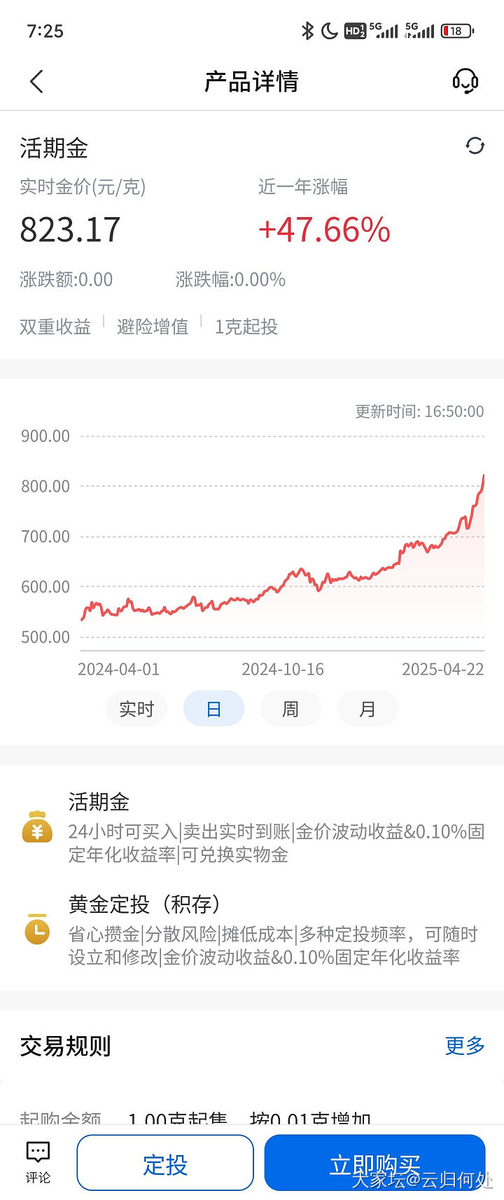 只有交行。。。积存金哪家最好操作啊！亲人们！_理财